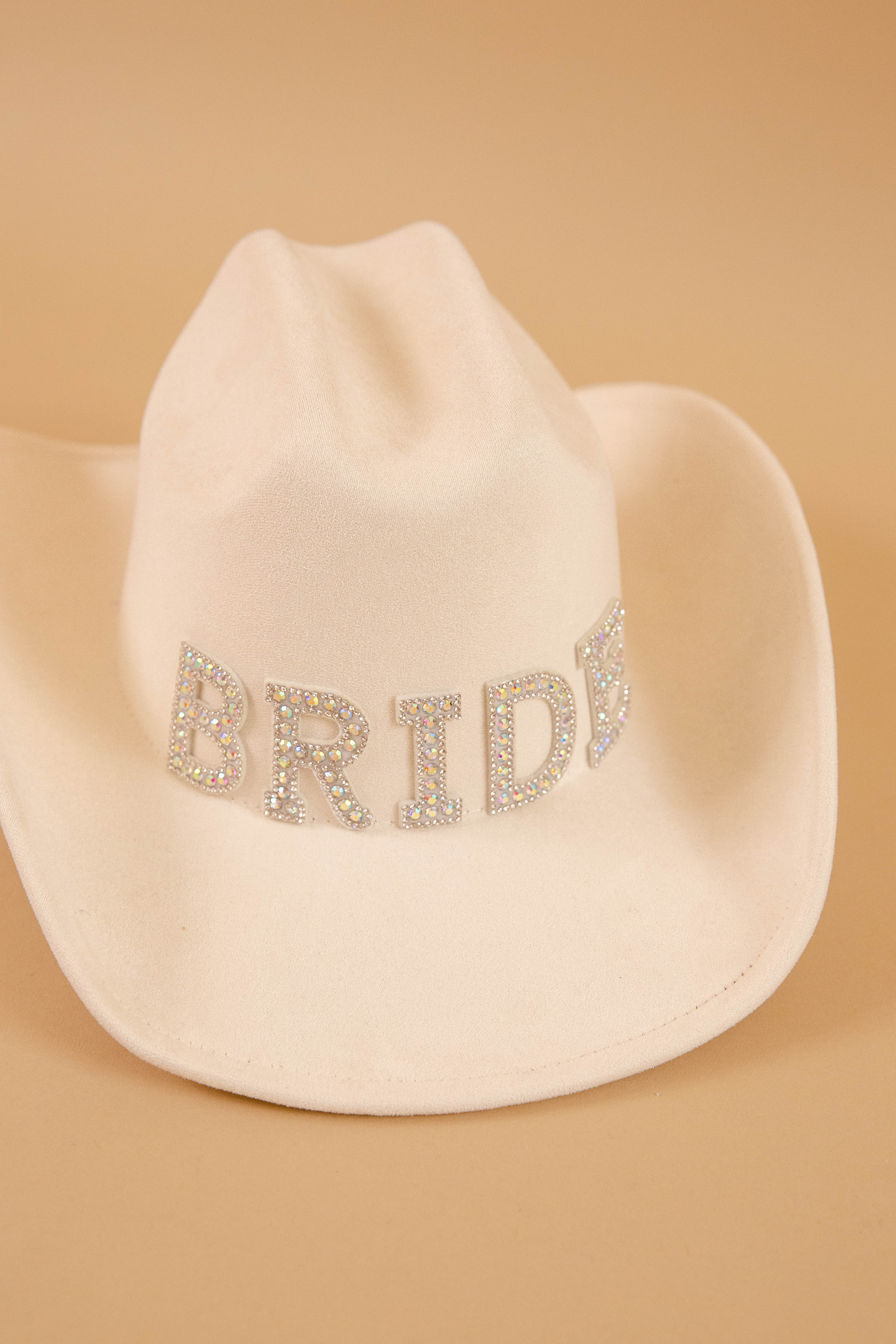 FRYE Bridal Cowgirl Hat Custom Bridal Cowgirl Hat: Boho Western Floral Lace Wedding  main image 3