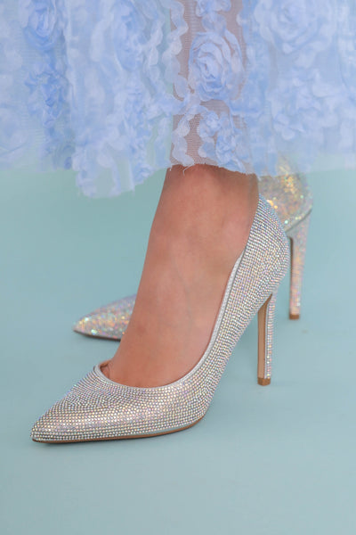 Women's Rhinestone Heels- Bridal Rhinestone Heels- Women's Fancy Heels