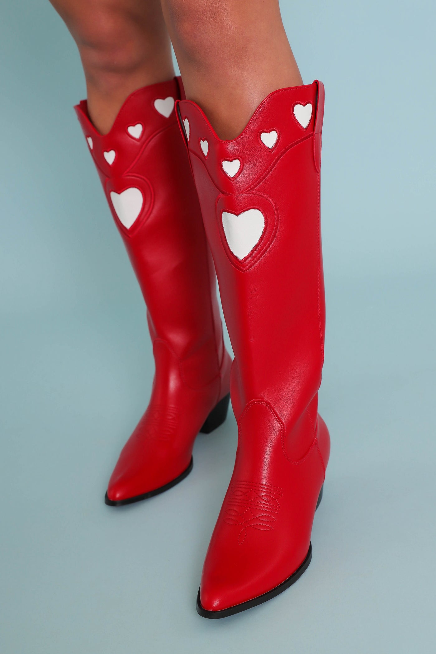 Women's Heart Western Boots- Women's Red Cowboy Boots- Billini Heart Boots