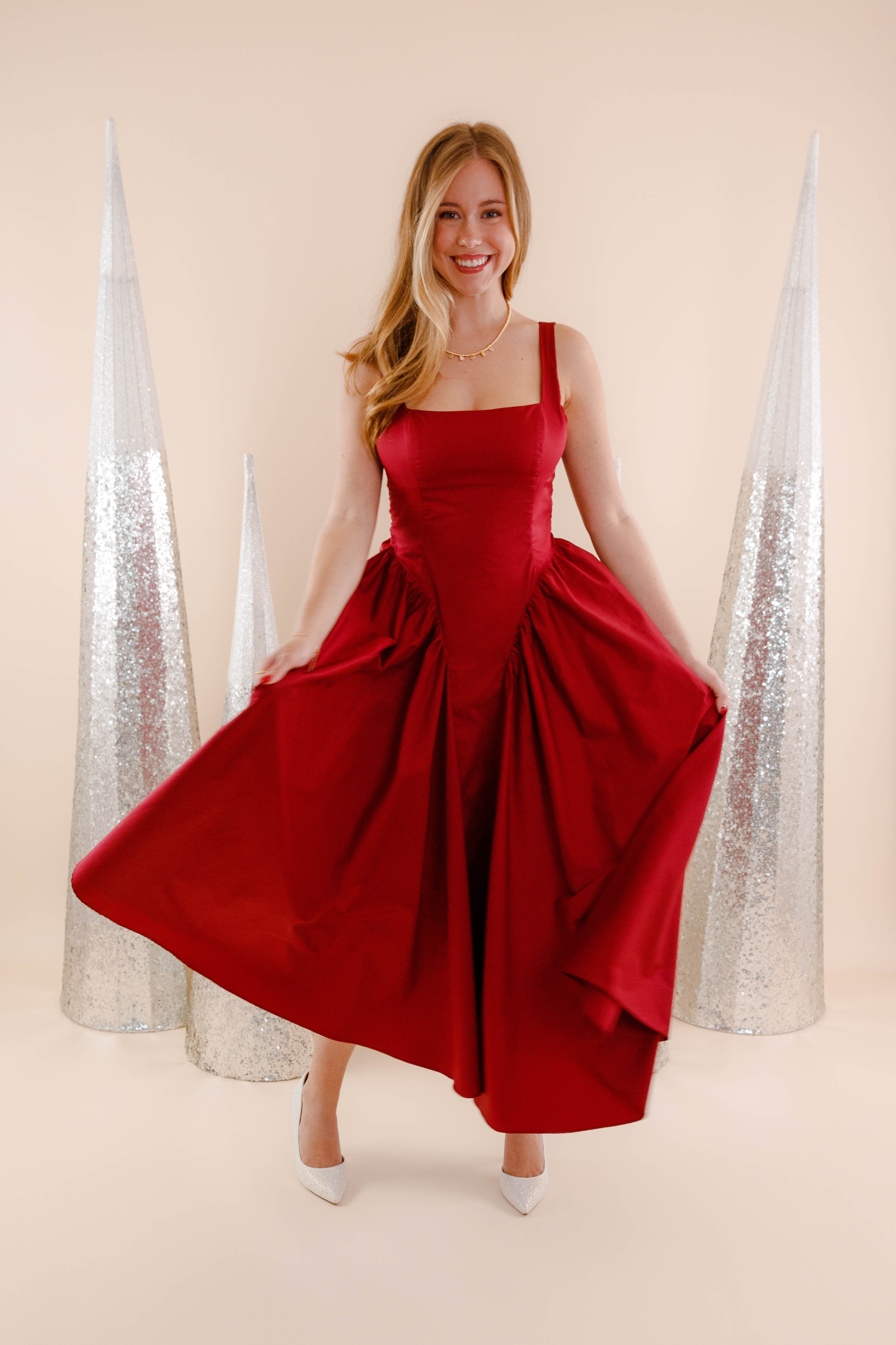 Burgundy Corset Style Dress- Burgundy Midi Dress- The Vintage Style Midi Dress – Juliana's Boutique
