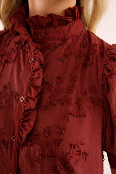 A Nice Introduction Dress-Wine