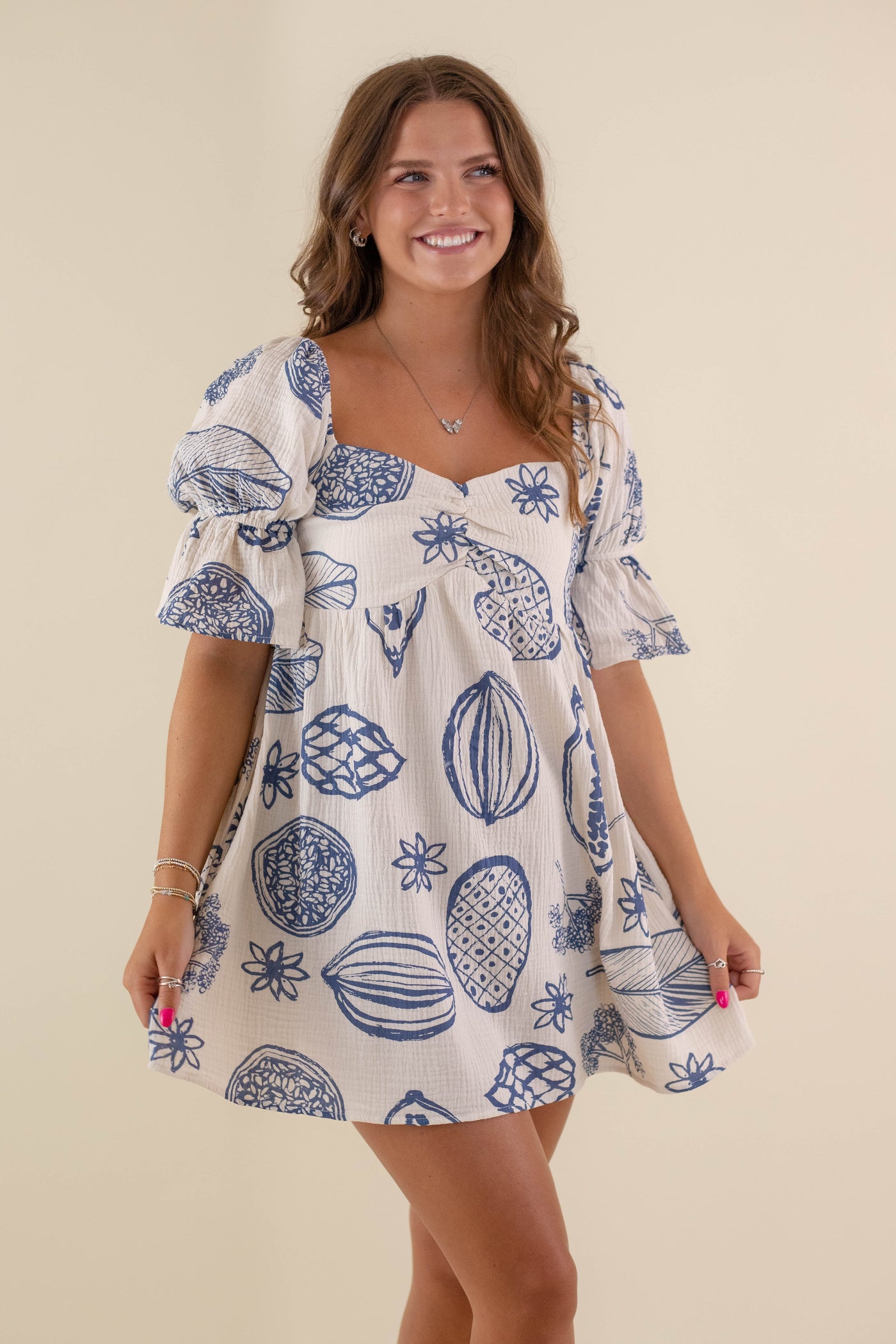 Women's Fruit Dress- Women's Cotton Summer Dress- Italy Dresses