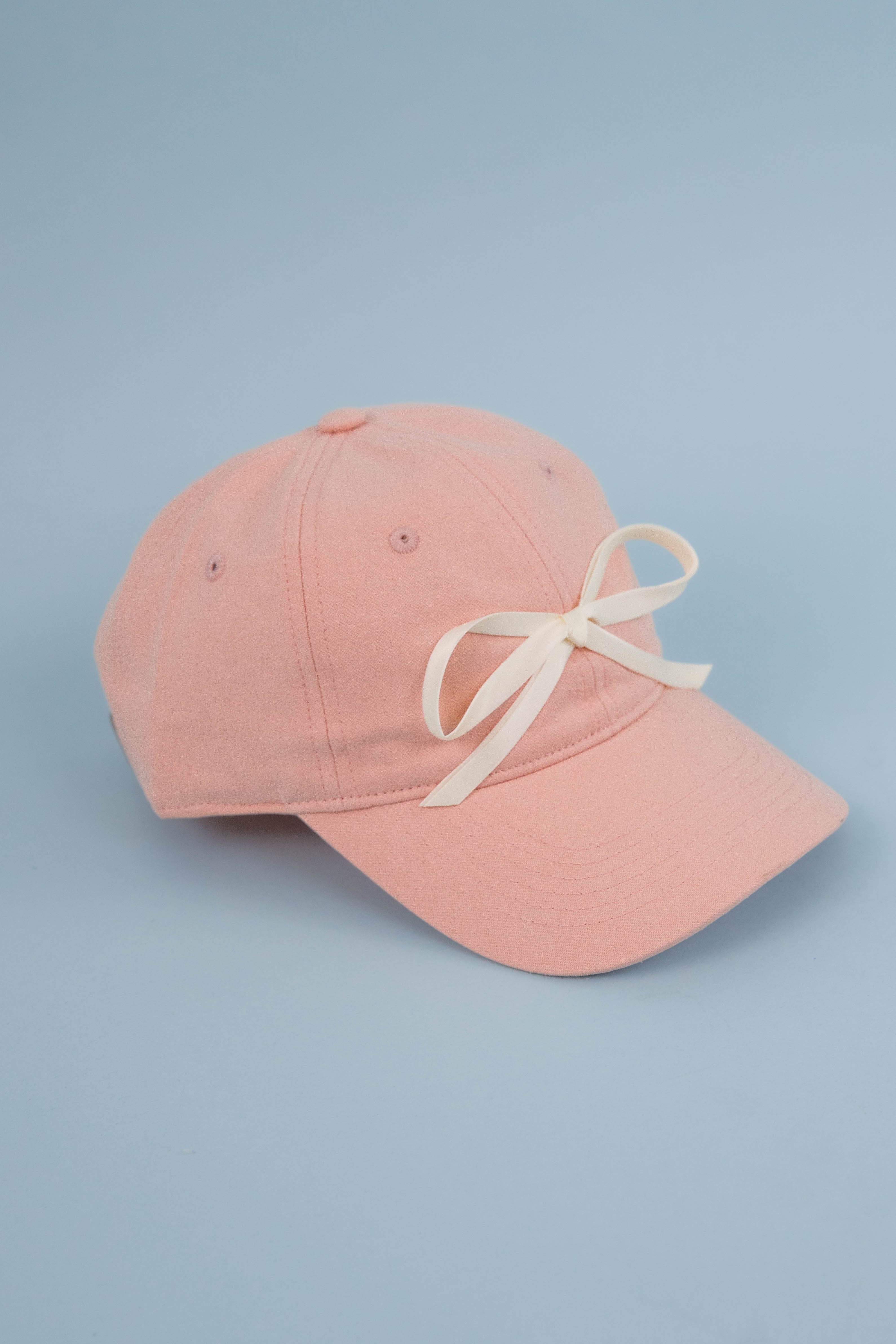 Ribbon Baseball Cap-Ivory – Juliana's Boutique