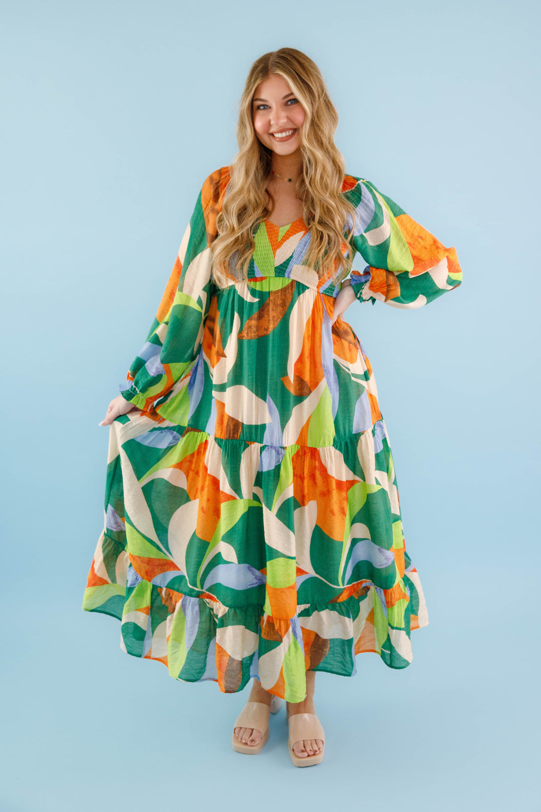 vibrant maxi dress On Common Ground Maxi Dress