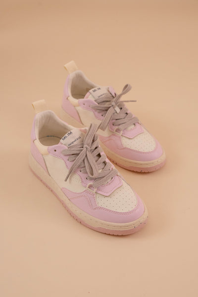 90s Inspired Court Sneakers for Women- Blush Pink Women's Sneakers- Designer Inspired Pink Tennis Shoes