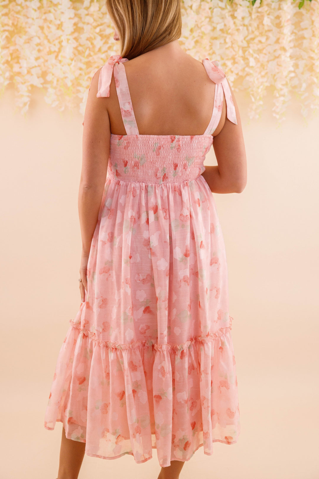 strapless open back dress Corset Style Ribbon Midi Dress- Women's Romantic Blush Pink Midi –  Juliana's Boutique