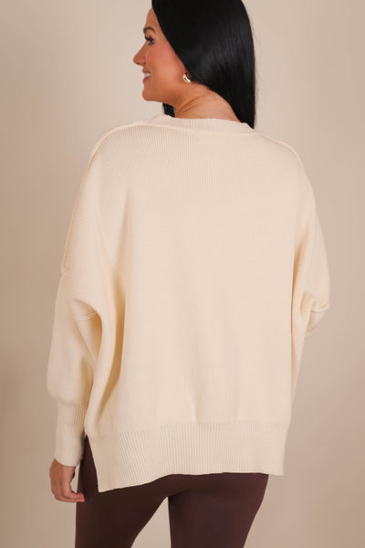 An Unpredictable Moment Sweater-Ivory