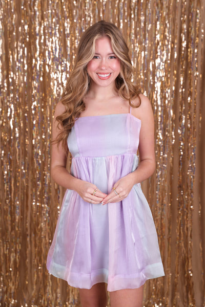 Pastel Tulle Dress- Shimmering Tulle Dress- Fun Tulle Party Dress