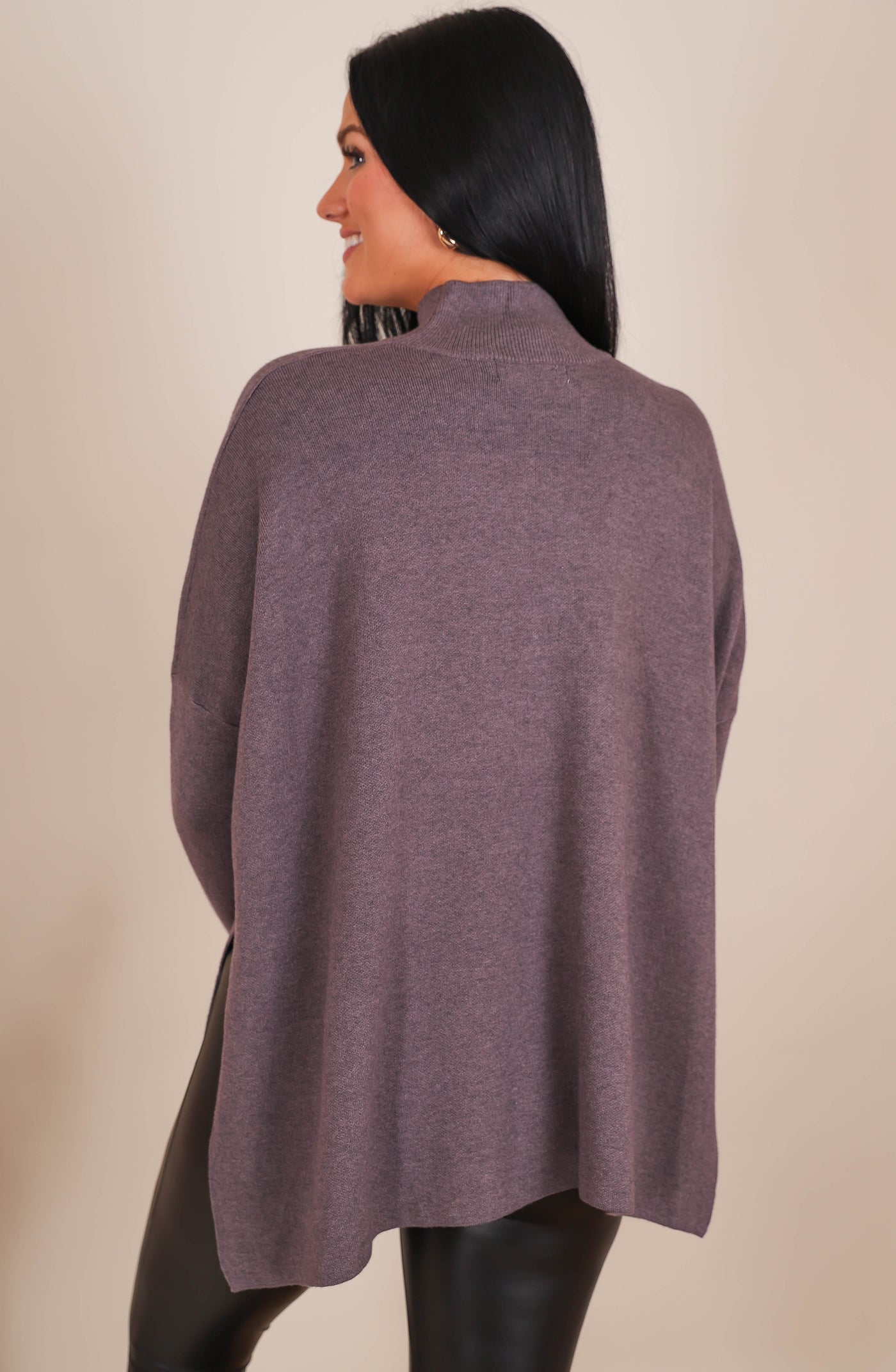 Women's Buttery Soft Sweater- Women's Oversized Poncho Sweater- Entro Sweaters