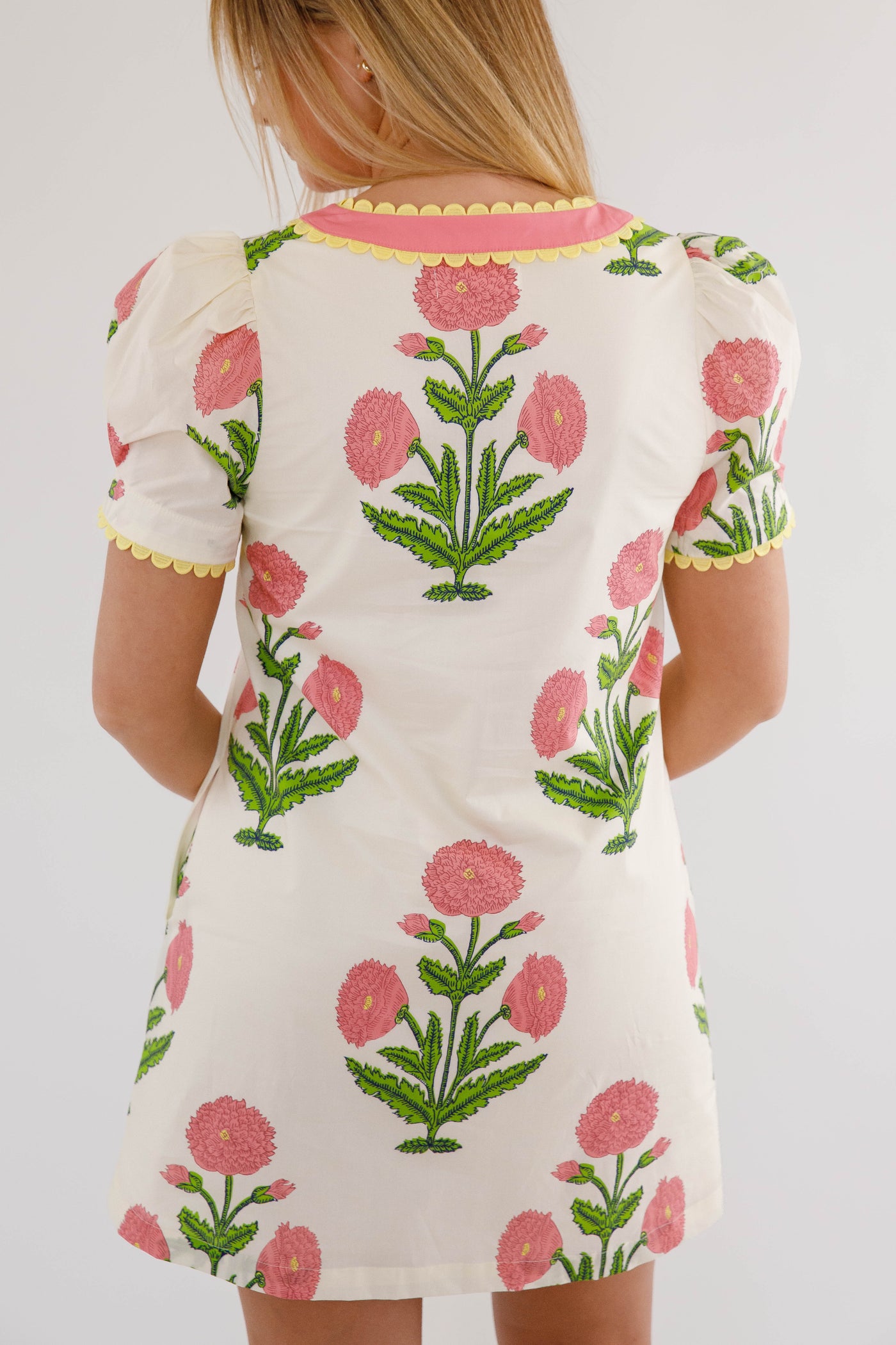 jodifl embroidered dress Embroidered Navy Cotton Dress main image 1
