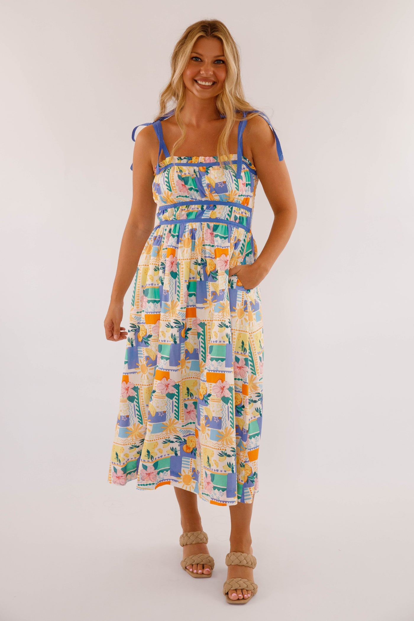 midi vacation dresses for women Alexandranx Dresses, Boho Dress Party Elegant Summer hour travel Sunshine State Of Mind Midi