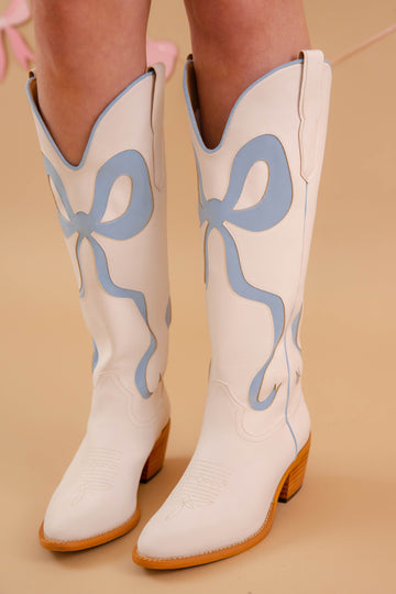 RESTOCK: Ruby Western Boots-Blue