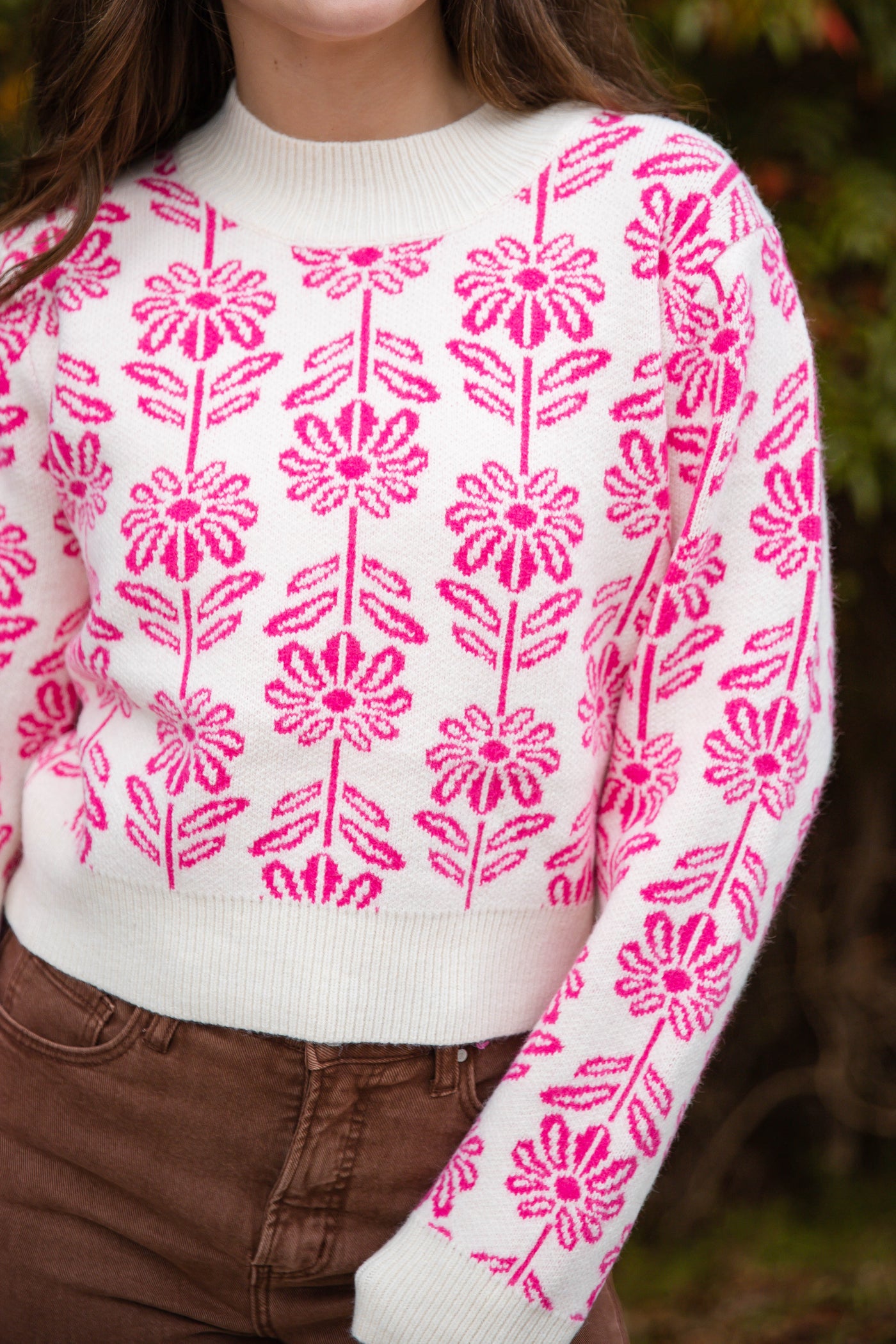 Power in Patience Sweater-Pink
