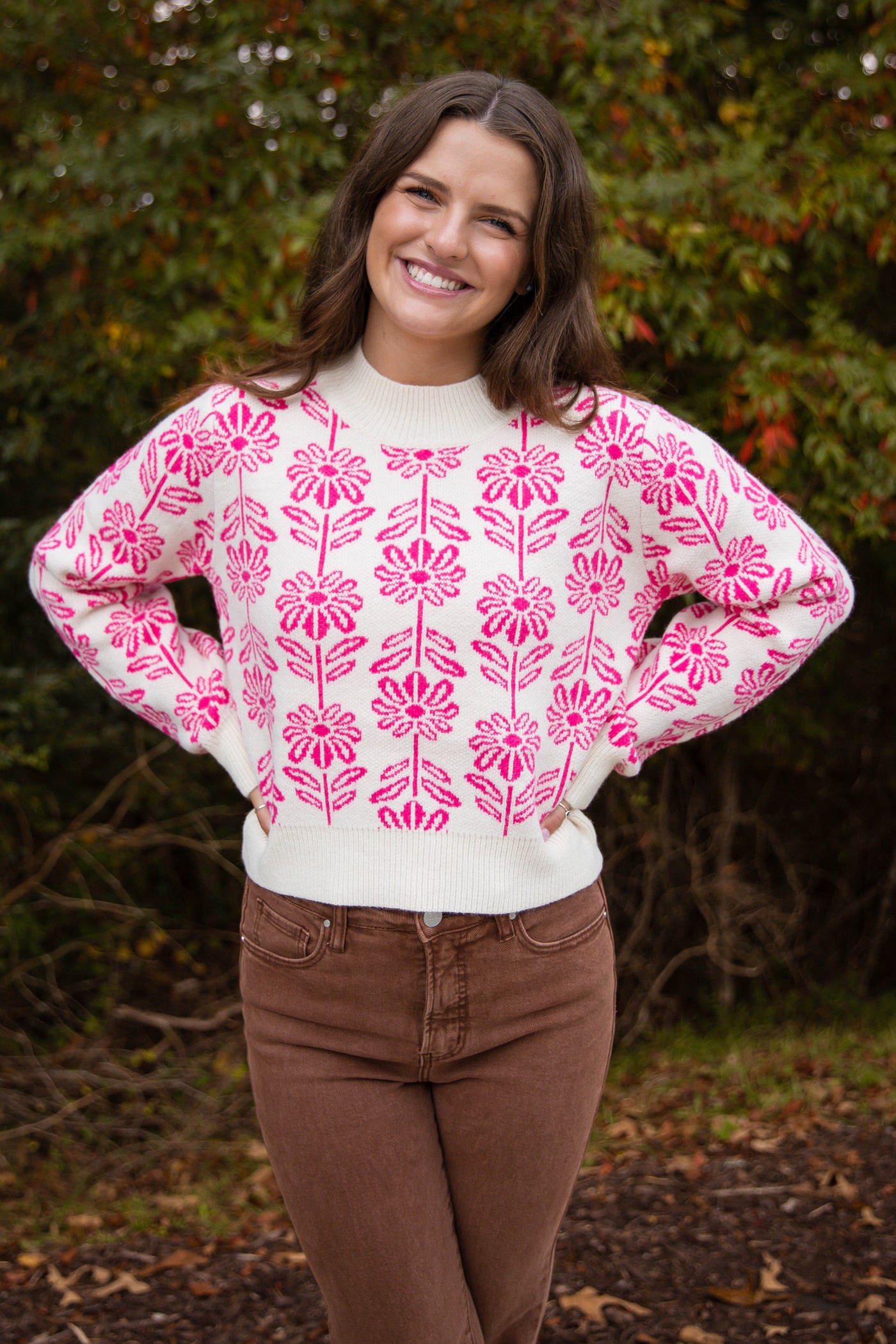 Power in Patience Sweater-Pink