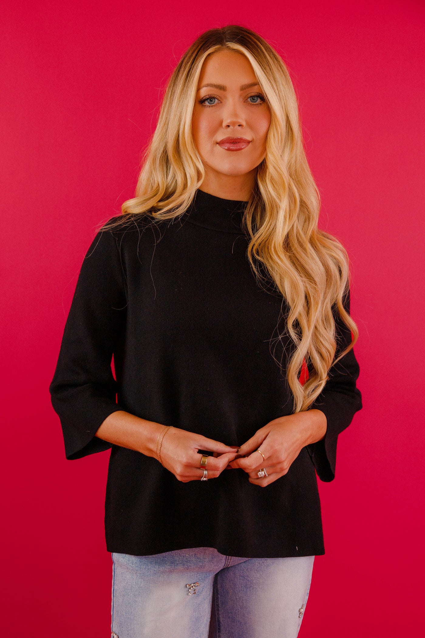 Being Polite Sweater-Black