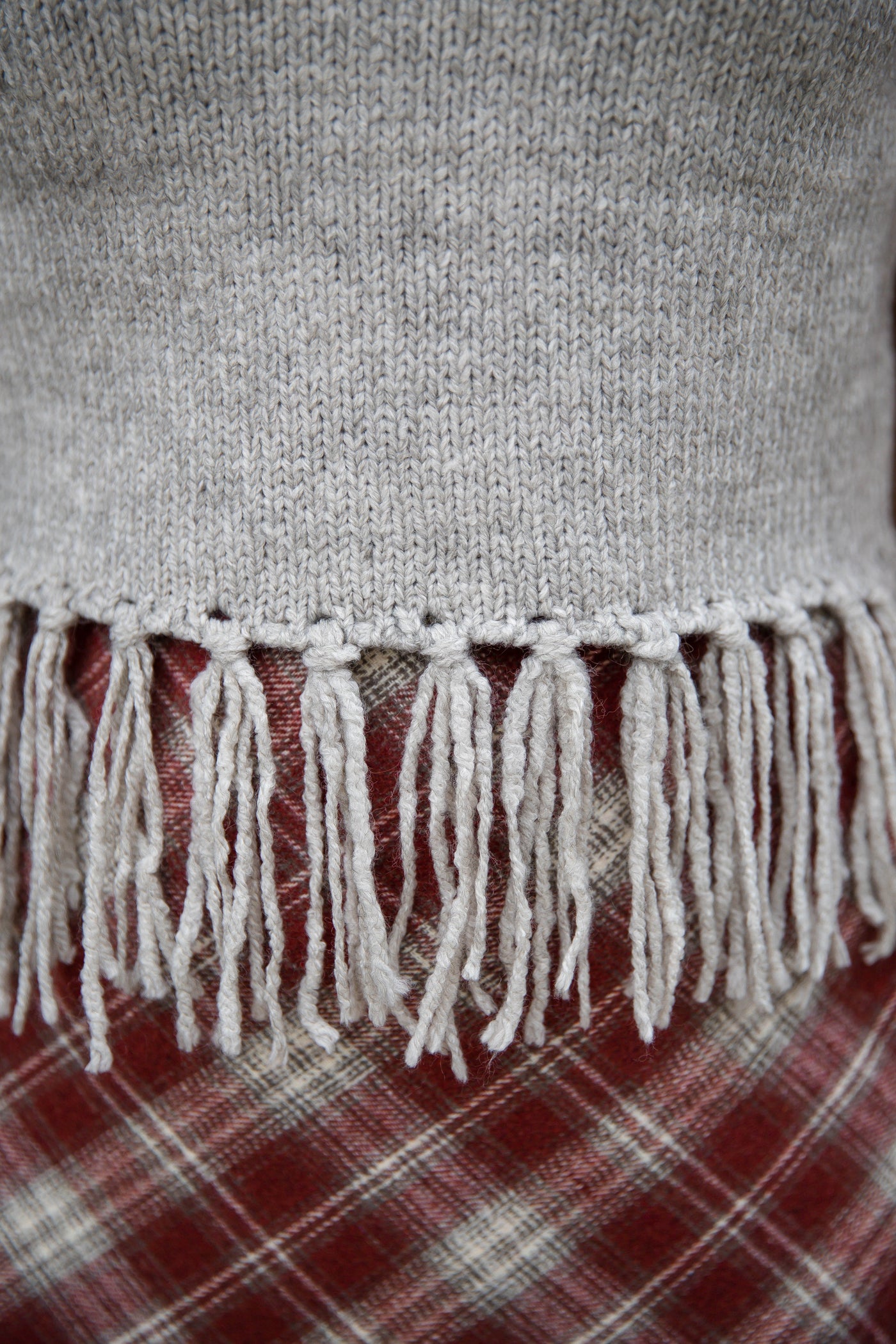 Not Superstitious Fringe Sweater
