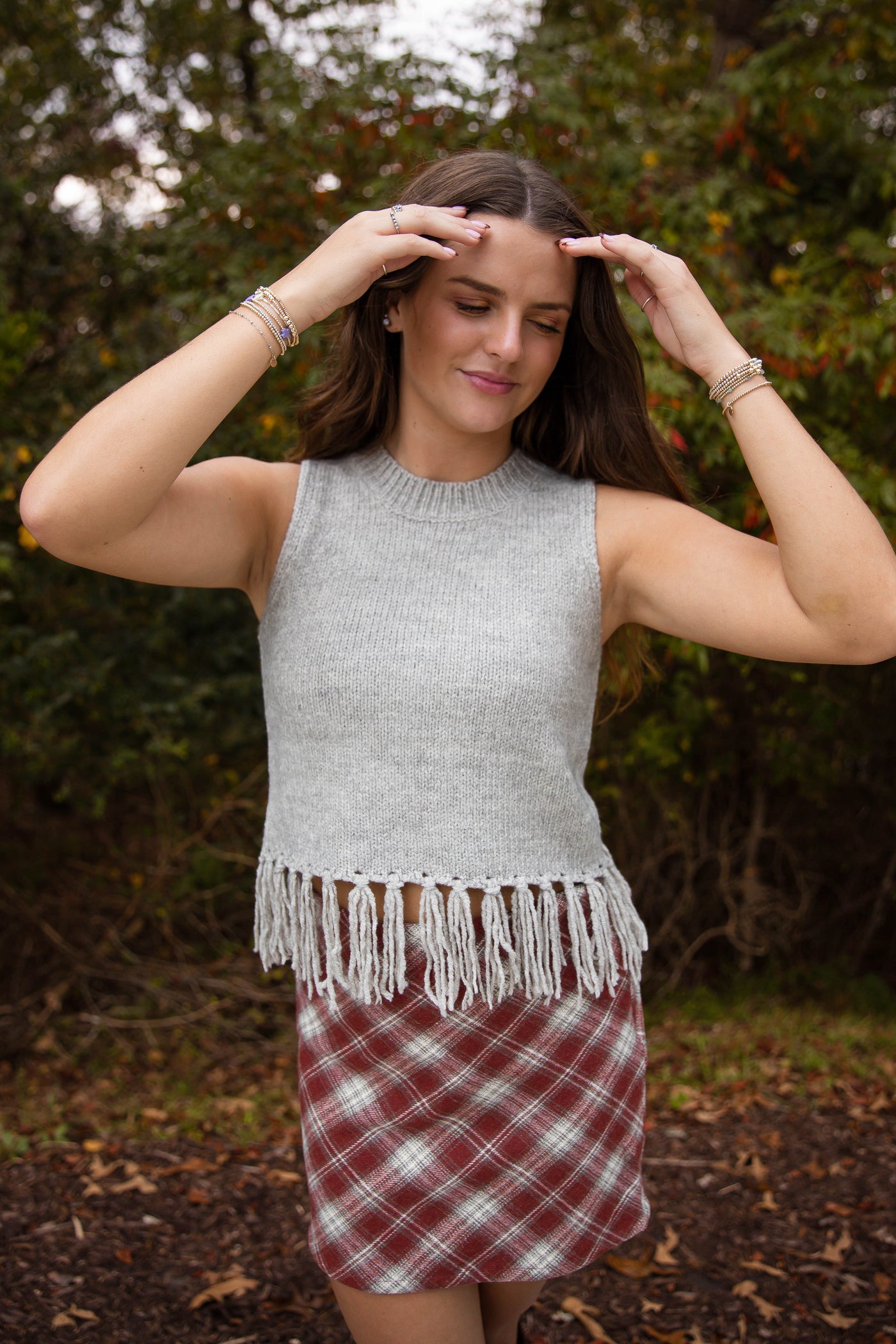 Not Superstitious Fringe Sweater