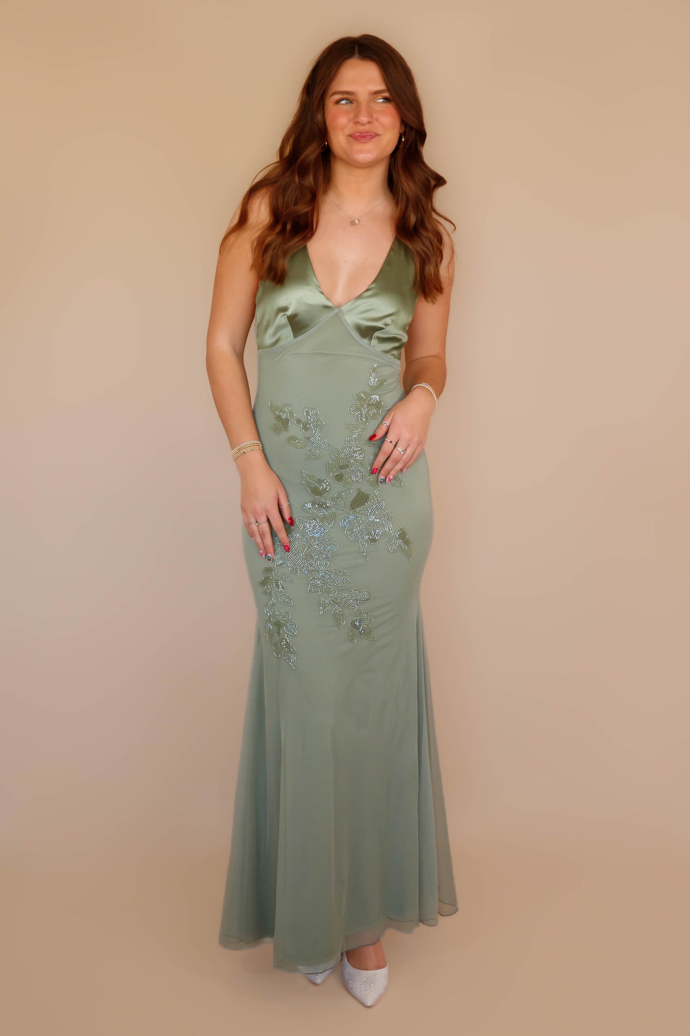 Time To Flourish Beaded Maxi Dress