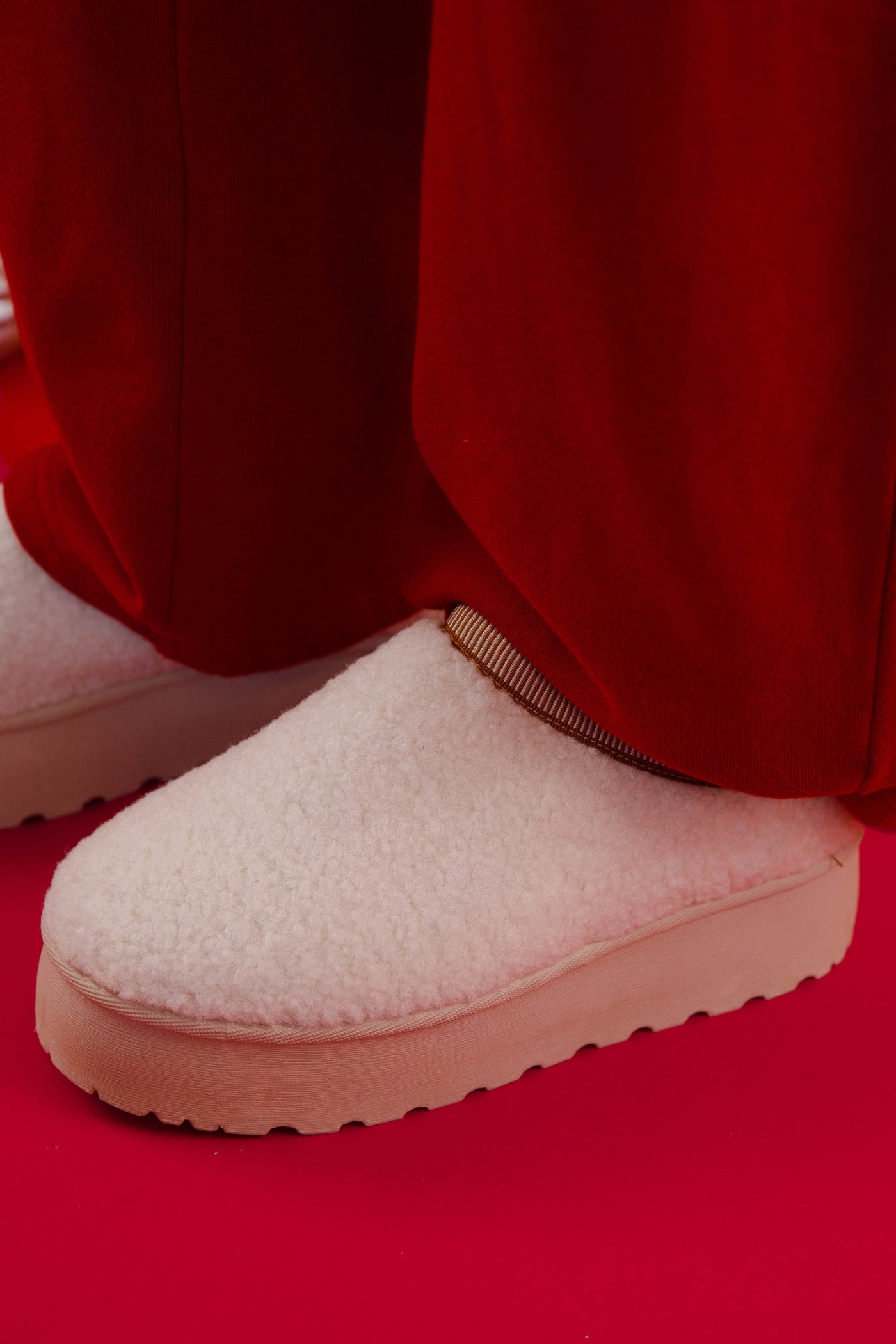 Sherpa Platform Slippers- Sherpa Platform Shoes