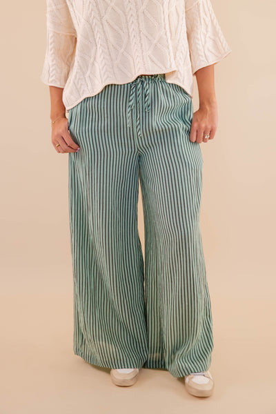 Light Weight Striped Pants- Comfortable Travel Pants- Work Appropriate Pants- Promesa Striped Pants