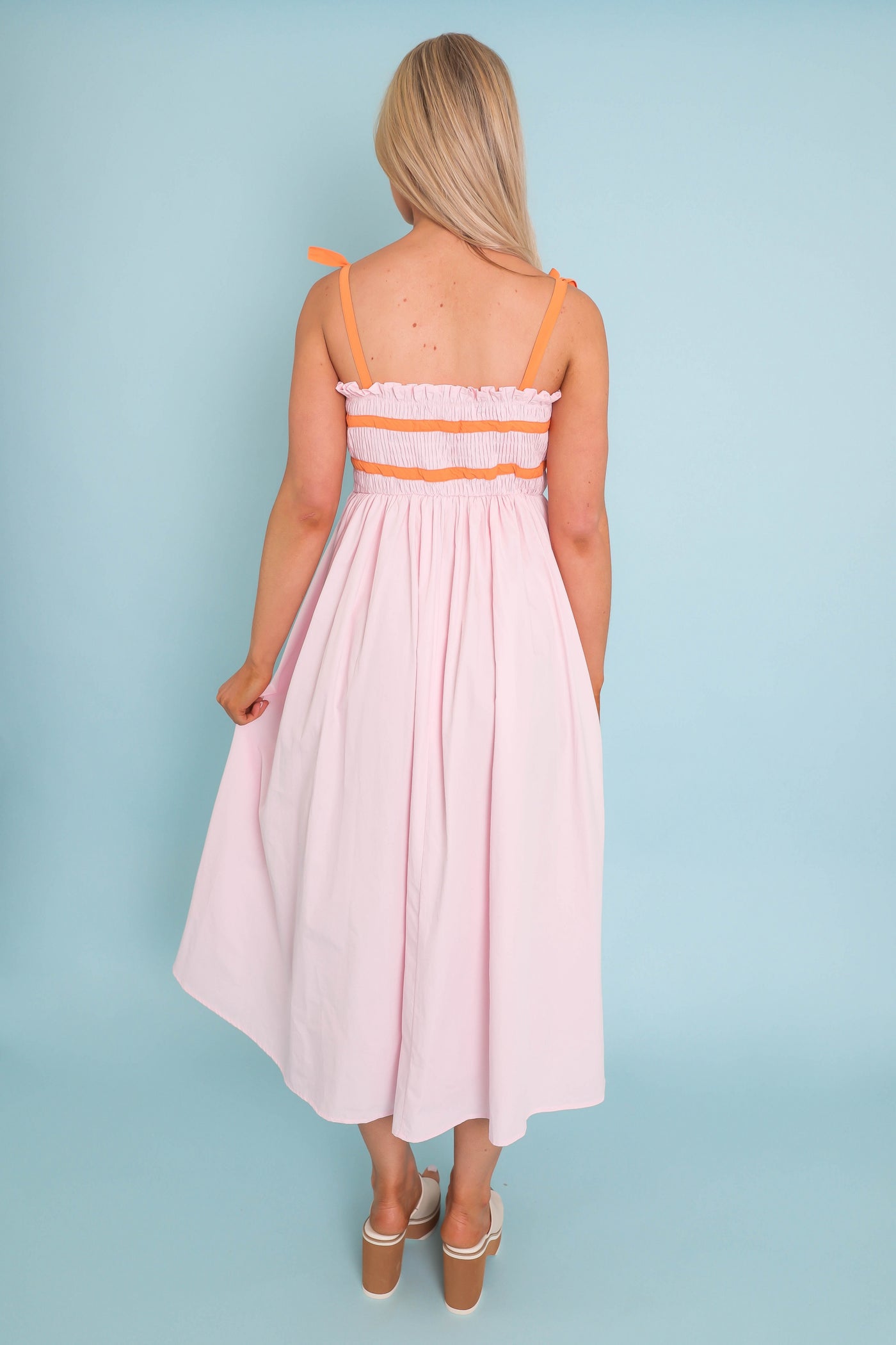 Pink Bow Maxi Dress- Women's Pink Bow Dress- Umgee Pink Dress