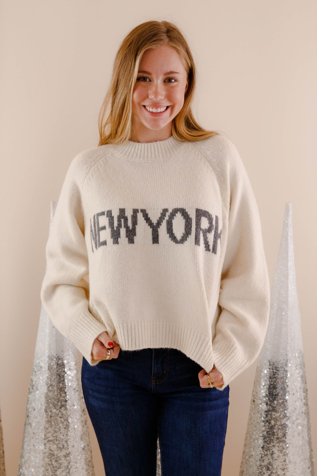 Women's New York Sweater- New York Knit Sweater- Miou Muse
