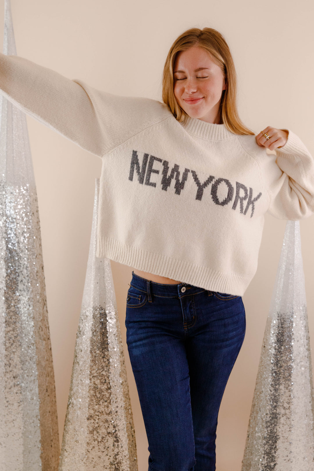 Women's New York Sweater- New York Knit Sweater- Miou Muse