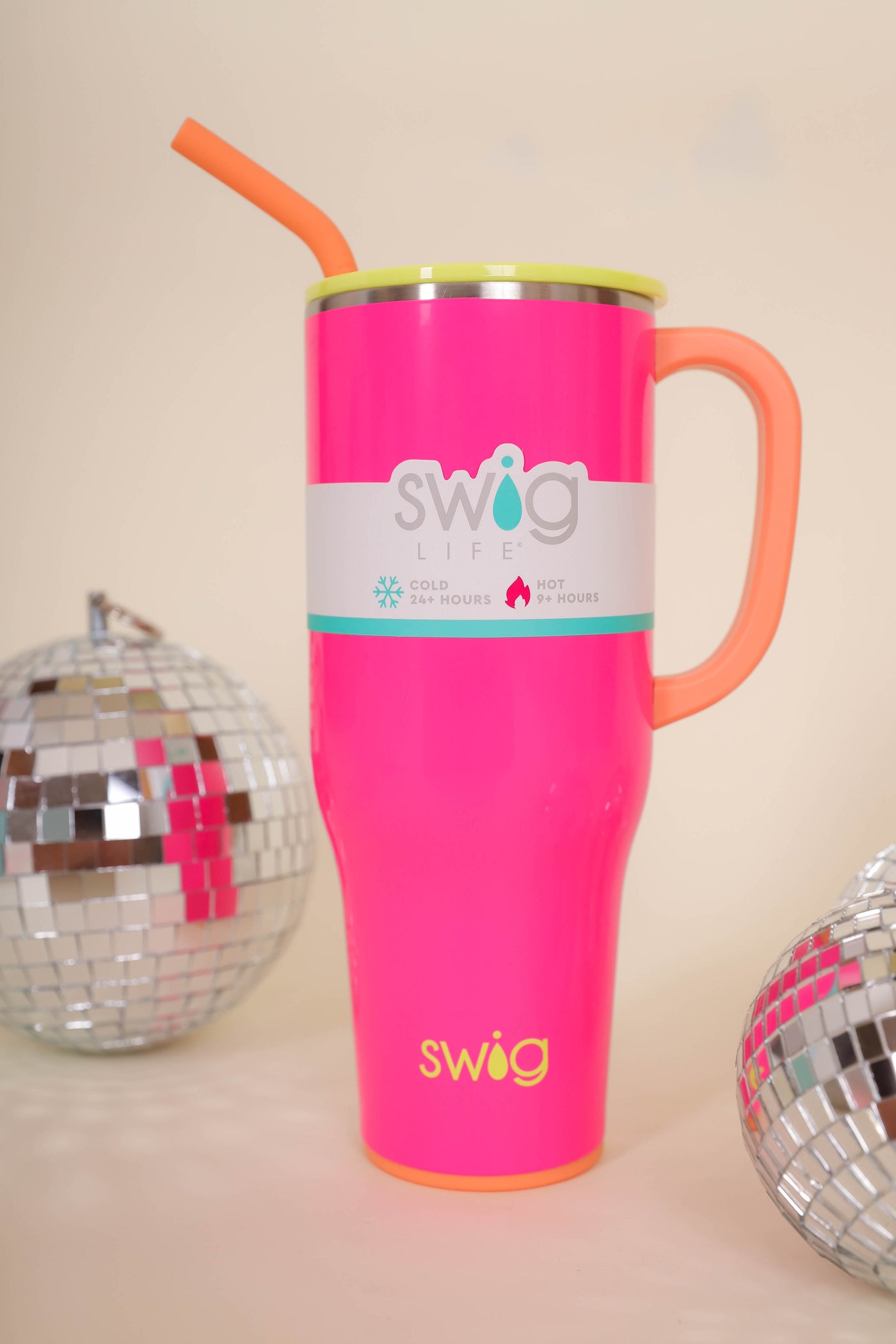 SWIG 40oz Mega Mug- Hot Pink 40oz Cup With Handle- Stanley Dupe