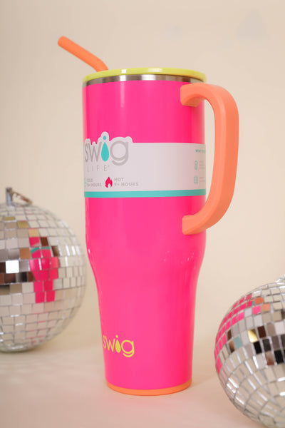SWIG 40oz Mega Mug- Hot Pink 40oz Cup With Handle- Stanley Dupe Cup