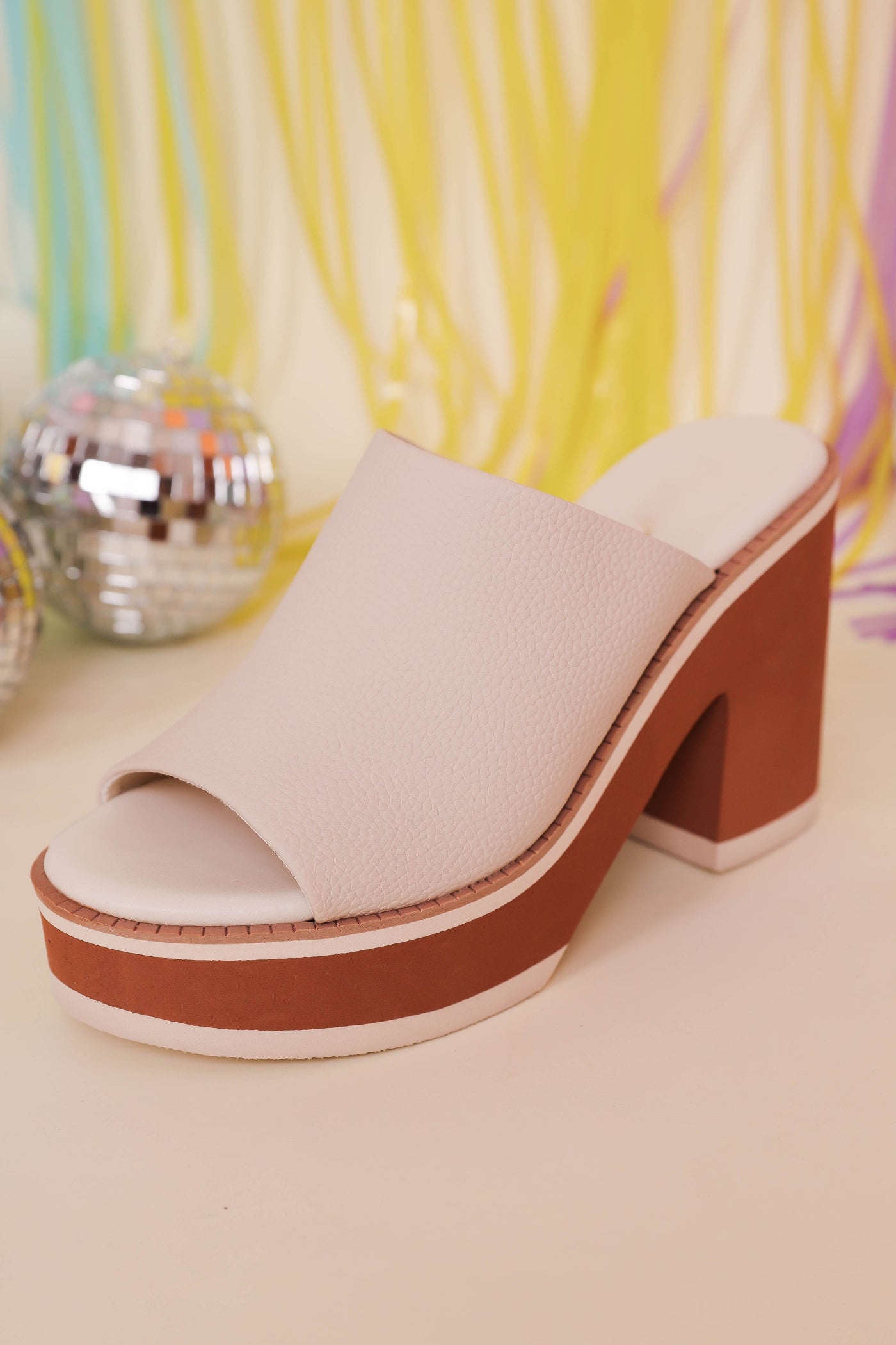 Ivory Platform Heel- Women's Platform Sandals- Designer Inspired Heels