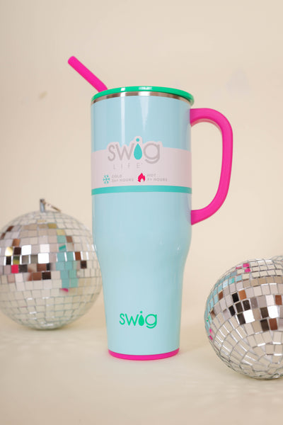 SWIG 40oz Mega Mug- Blue 40oz Cup With Handle- Stanley Dupe Cup