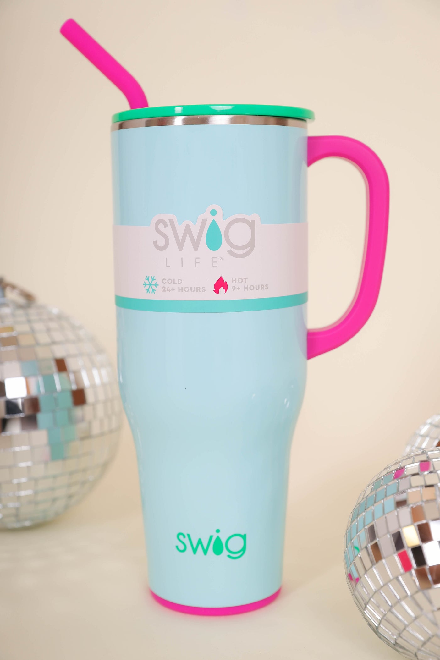 SWIG 40oz Mega Mug- Blue 40oz Cup With Handle- Stanley Dupe Cup