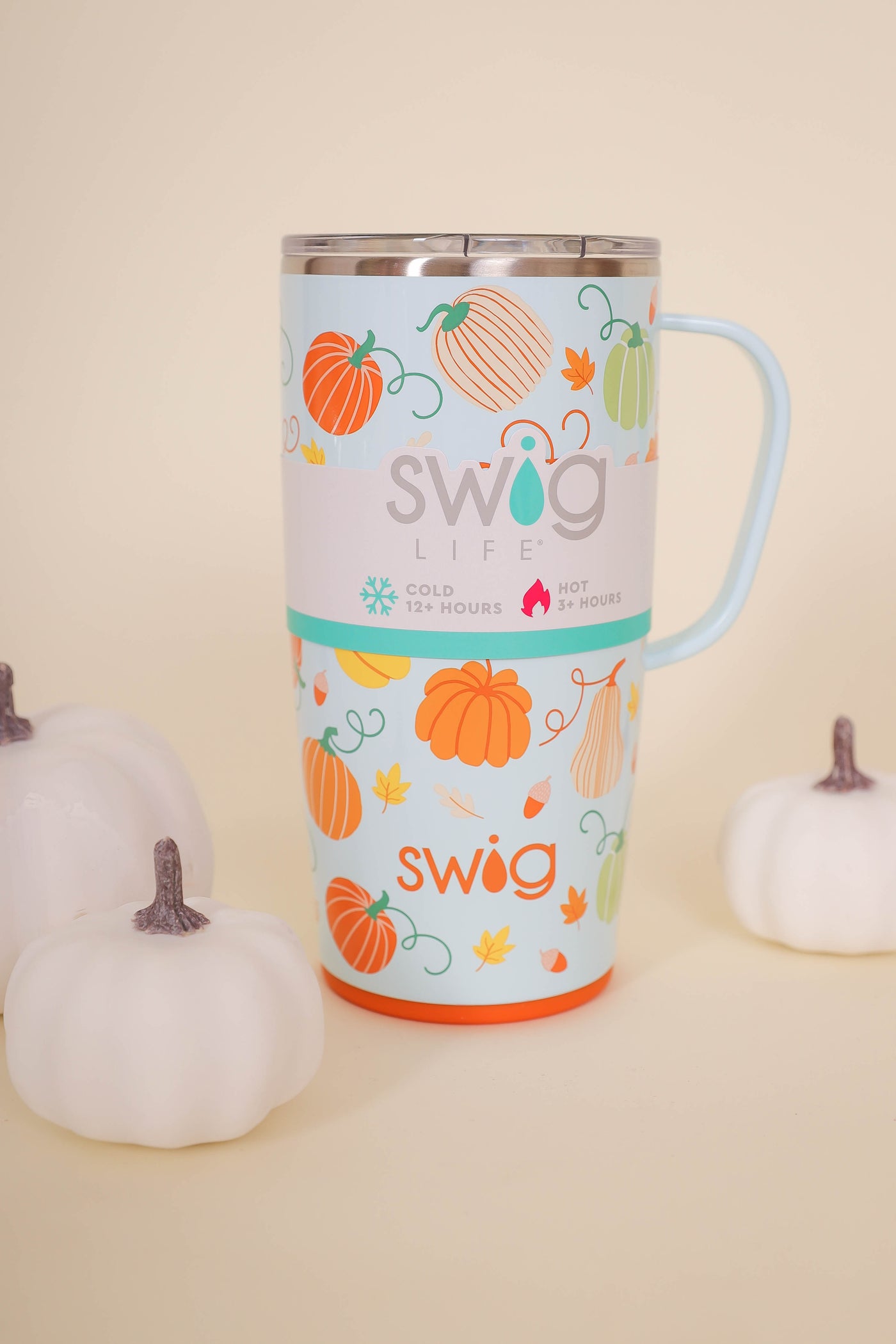 SWIG Pumpkin Spice Travel Mug- Cute Pumpkin Travel Mug- Fall Travel Mug
