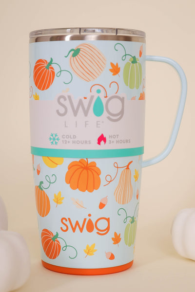 SWIG Pumpkin Spice Travel Mug- Cute Pumpkin Travel Mug- Fall Travel Mug