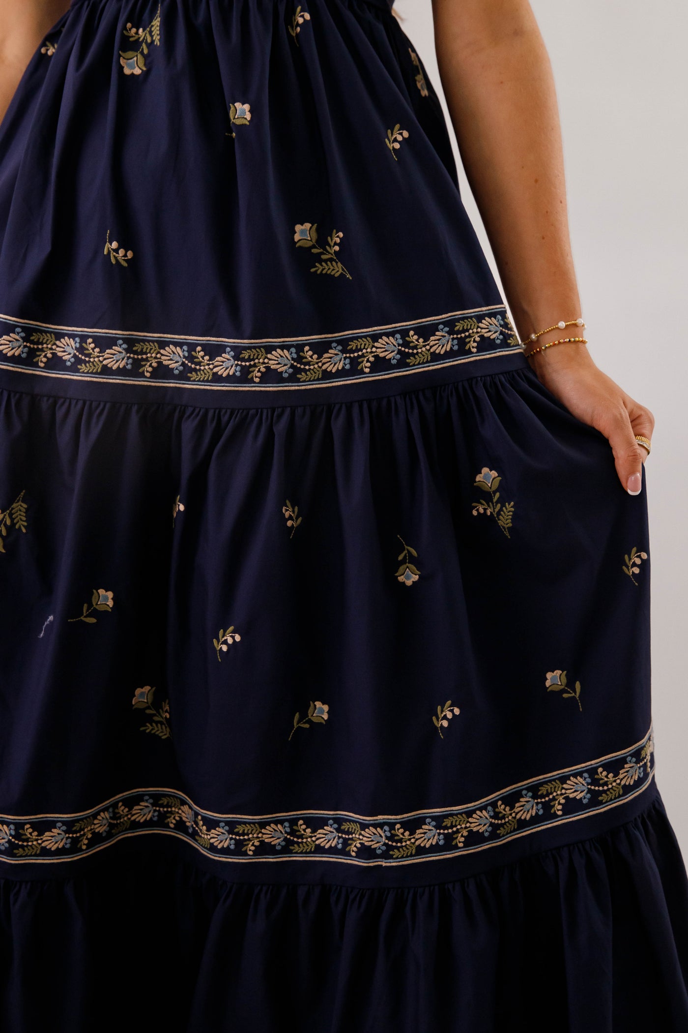 A Feeling of Gratitude Maxi Dress-Navy