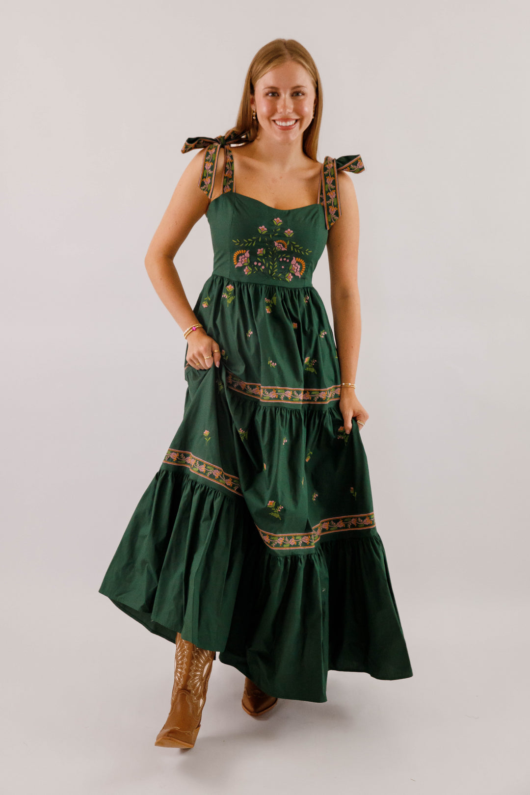 Evelyn Maxi Dress Hunter Green / M Evelyn Maxi Dress Hunter Green / M
