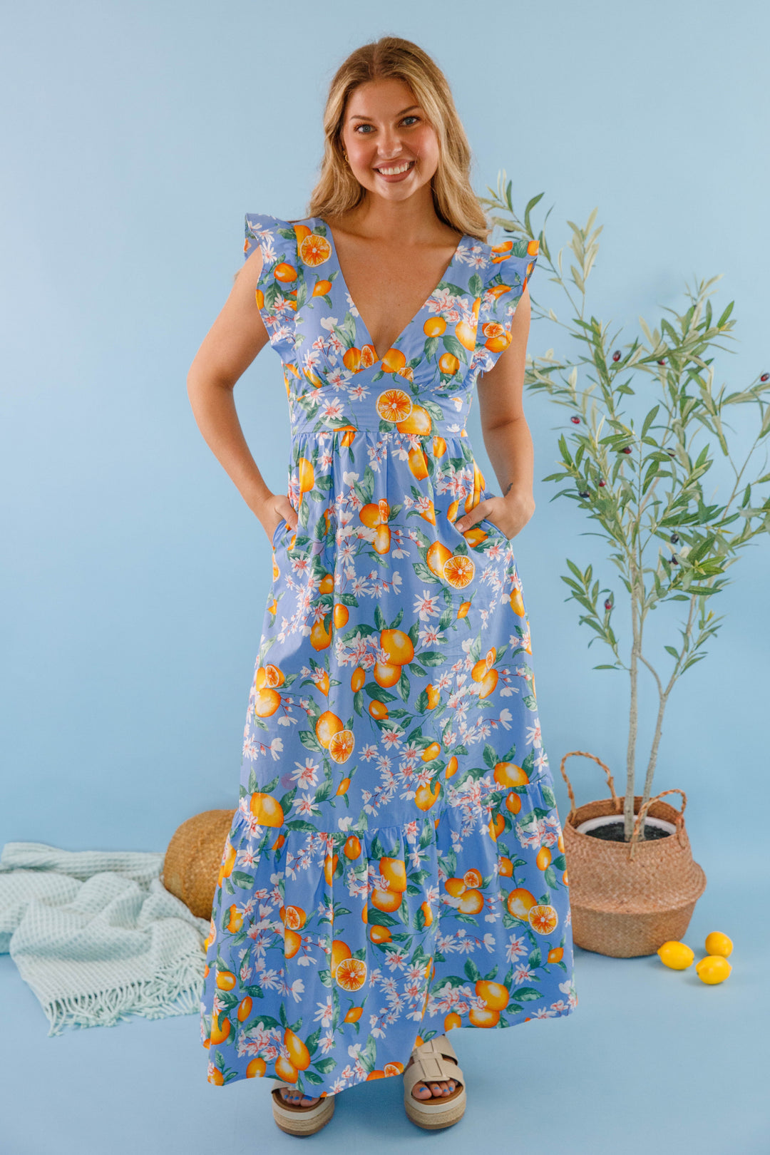 juliana floral maxi dress SO ONLINE AU Juliana Maxi Dress, Gin Bouquet, AU8 US4, Polyester