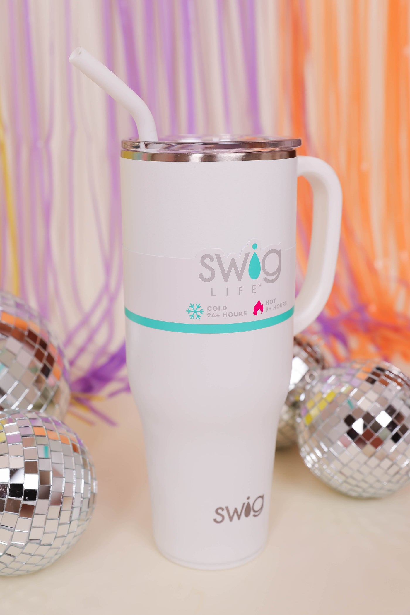 SWIG 40oz Mega Mug- White 40oz Cup With Handle- Stanley Dupe Cup