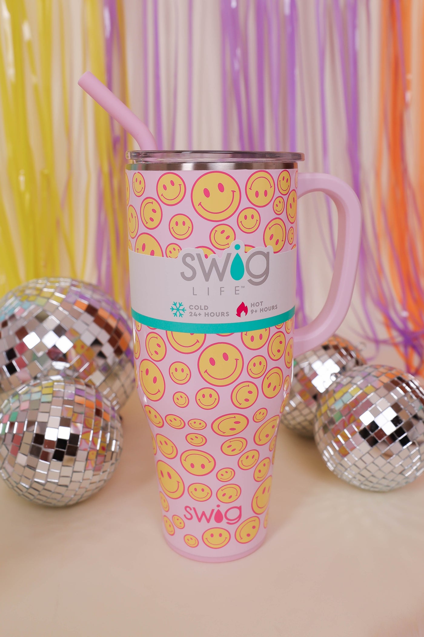 SWIG 40oz Mega Mug- Pink 40oz Cup With Handle- Stanley Dupe Cup