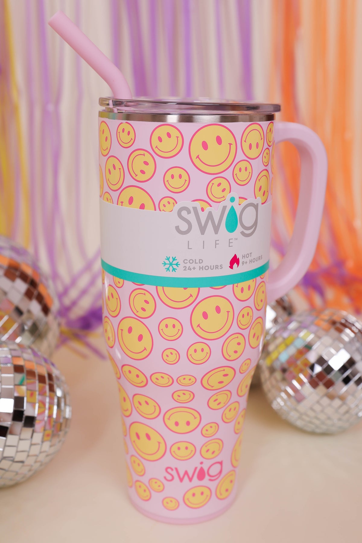 SWIG 40oz Mega Mug- Rainbow 40oz Cup With Handle- Stanley Dupe Cup –  Juliana's Boutique