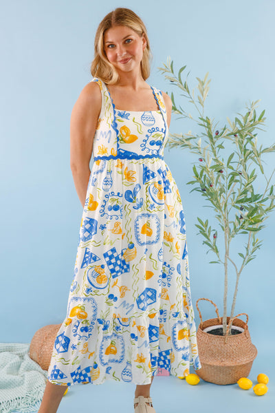 Over For Lunch Midi Dress