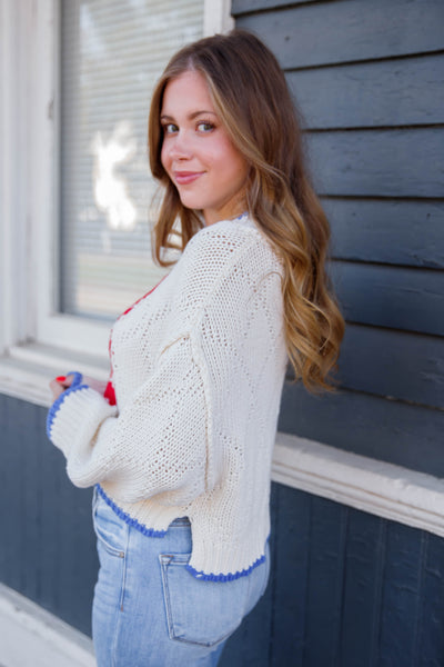 Preppy Coastal Sweater- Knitted Lobster Sweater- Eesome Lobster Sweater