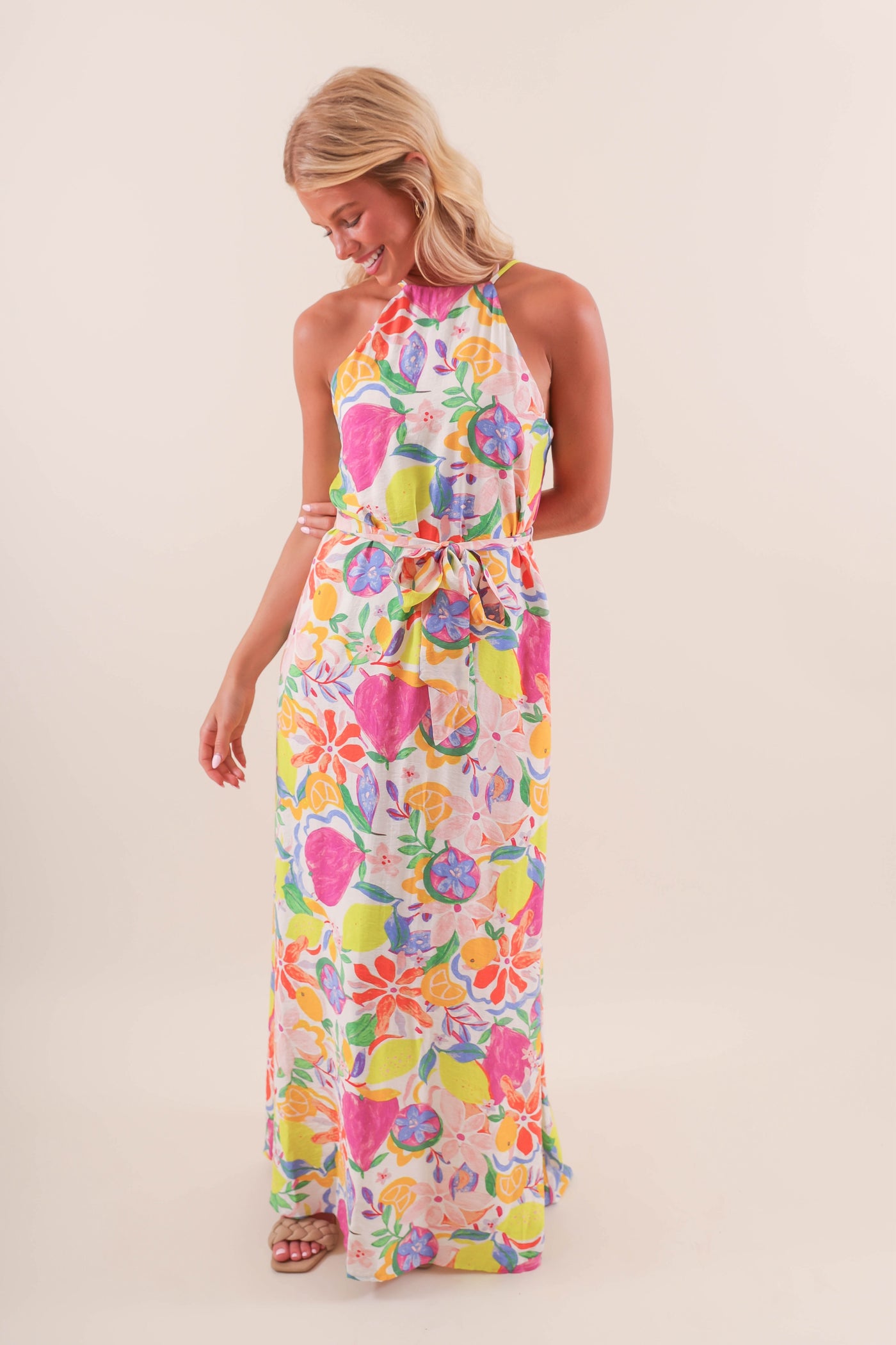 neon vacation dress Naloa Neon City Map Print Womens Summer A-Line Dress with Pockets,Short Sleeve Dresses,Flowy Beach Swing Dress for Vacation Travel