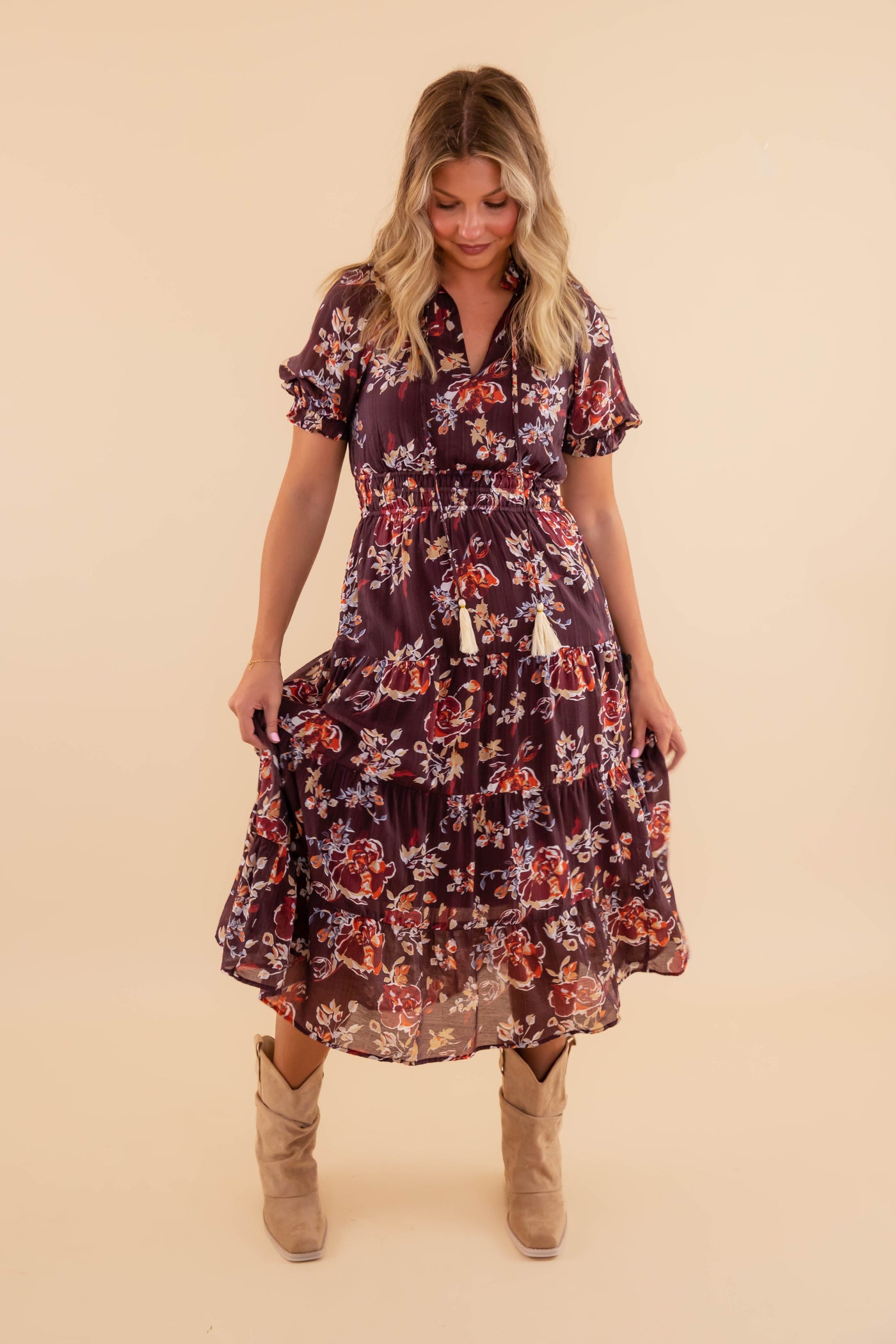 As The Leaves Change Midi Dress