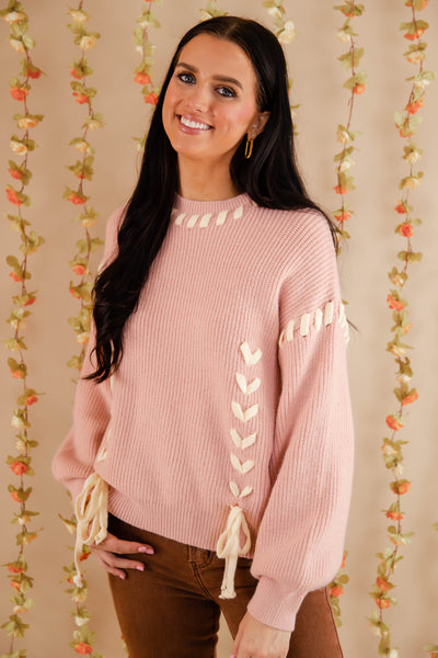 Moment In Time Sweater-Blush