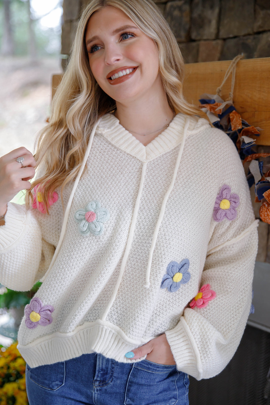 メゾンスペシャル　Embroidery Flower Beads Hoodie MAISON SPECIAL 【メゾンスペシャル】 Embroidery Flower Beads Hoodie