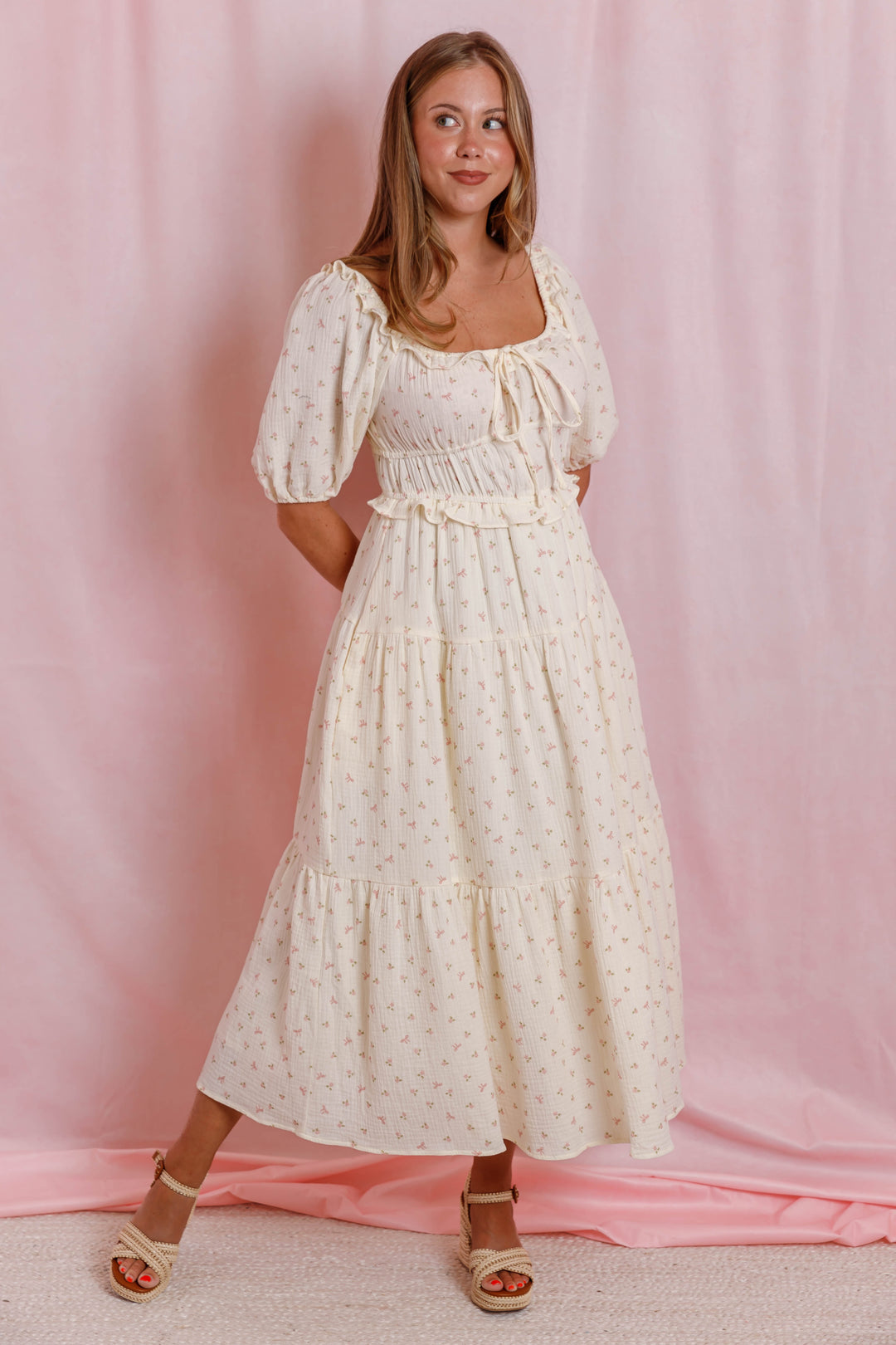 women sunday dress Brunch Scalloped Mini in White length hidden button placket Sunday Dress Outfit Inspiration |