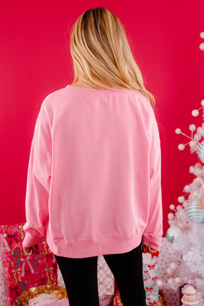 Women's Sequin Christmas Sweater- Sequin Christmas Lights Pullover- PeachLove Christmas Top