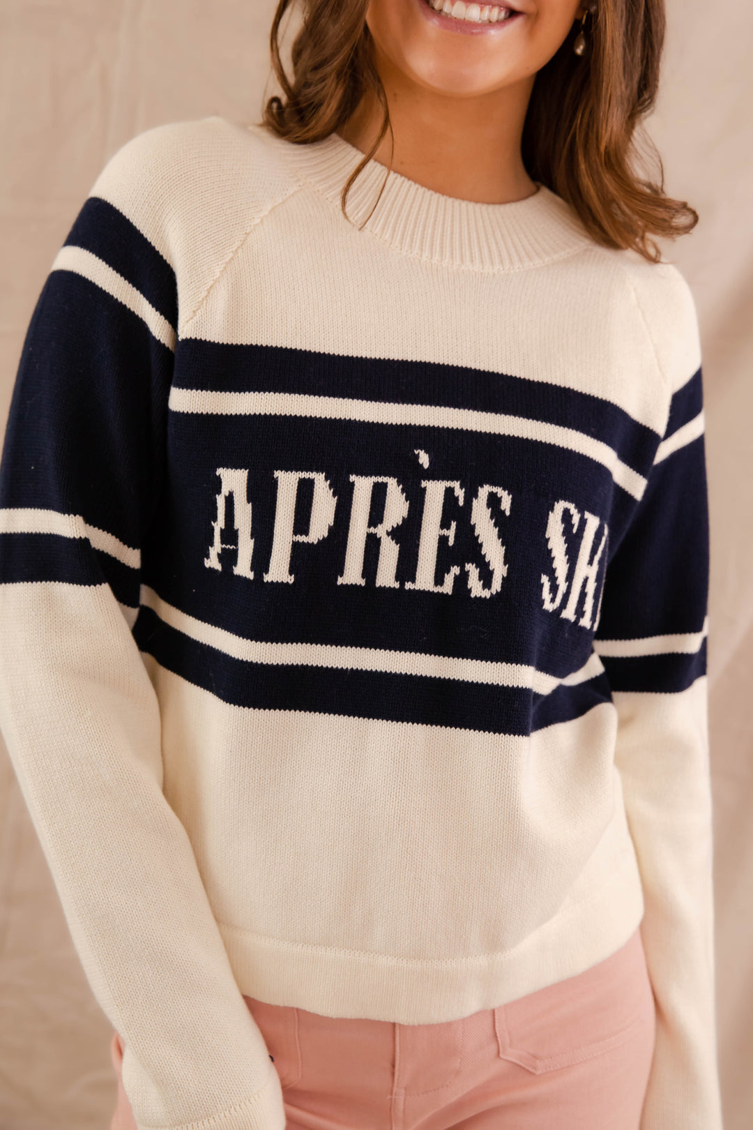 Serapis maritime 23aw ニットセーター sullen Cotton Shaker-Stitch Crewneck Sweater | Madewell