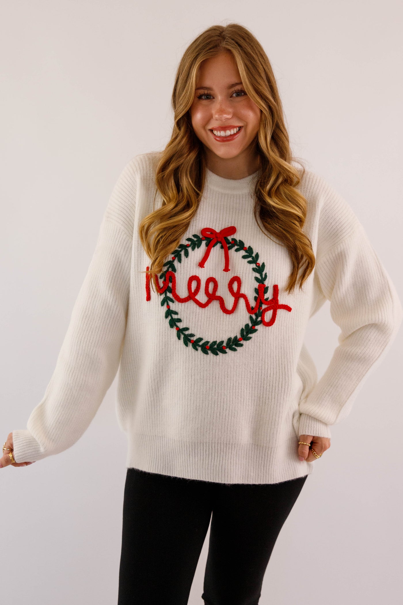 Merry Wreath Sweater